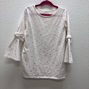 Cat & Jack Girls Holiday Top Shirt trumpet sleeve